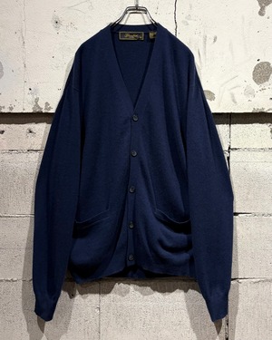 【Caka otto】Navy Color Vintage Cashmere Knit Cardigan