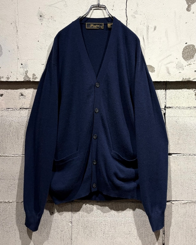 【Caka otto】Navy Color Vintage Cashmere Knit Cardigan
