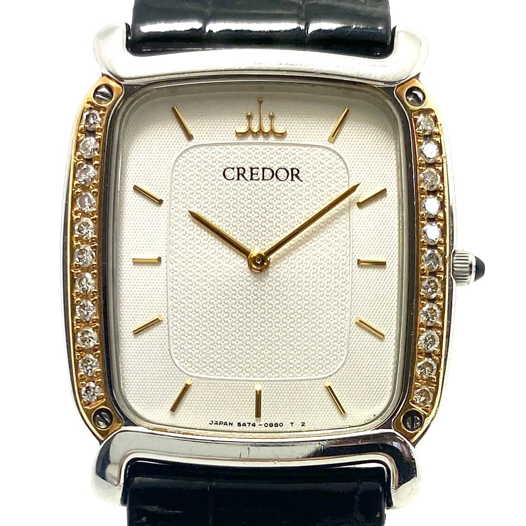腕時計 メンズ セイコー SEIKO クレドール 5A74-5340 クォーツ