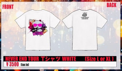 【Buzzer01&.】Buzzer01&. -NEVER END TOUR- Tシャツ White