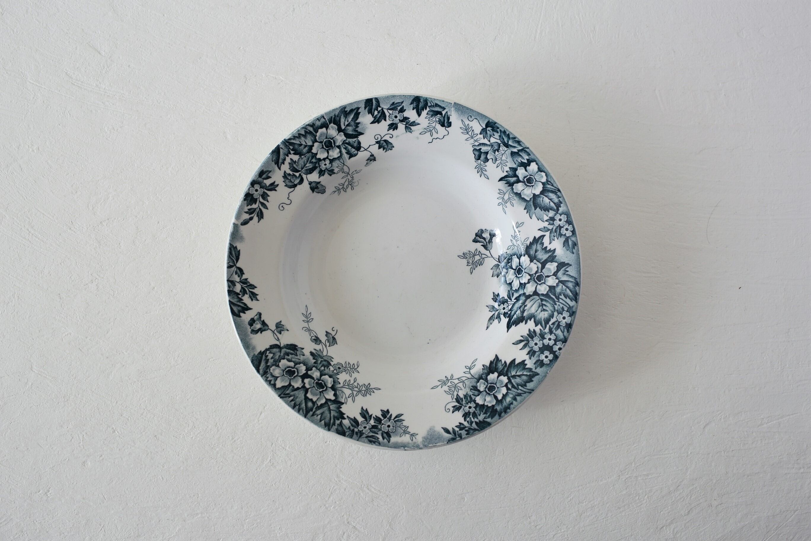 フランス アンティーク ヴィンテージ MOULIN DES LOUPS&HAMAGE 『MARIE-LOUISE』深皿 N-03545b