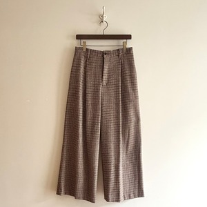 C30633 Gun Club Check Single-Tuck Pants
