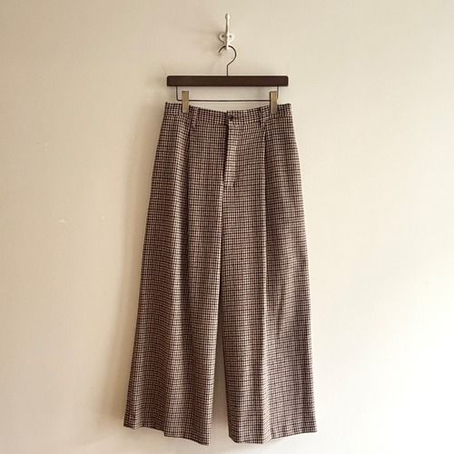 C30633 Gun Club Check Single-Tuck Pants