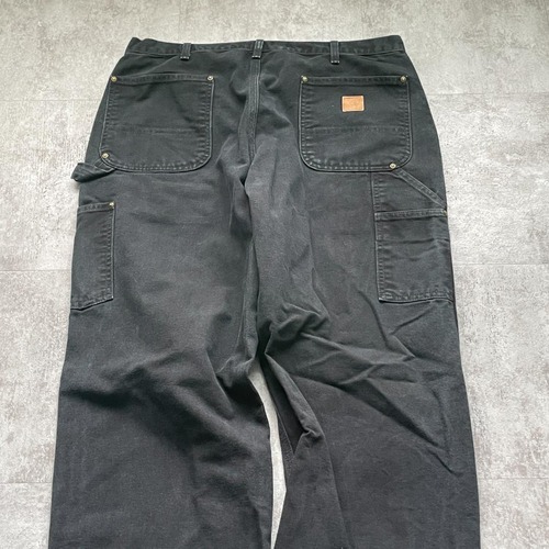メキシコ製 ブラック ダブルニー Carhartt B01 BLK 36×34 詳細写真13