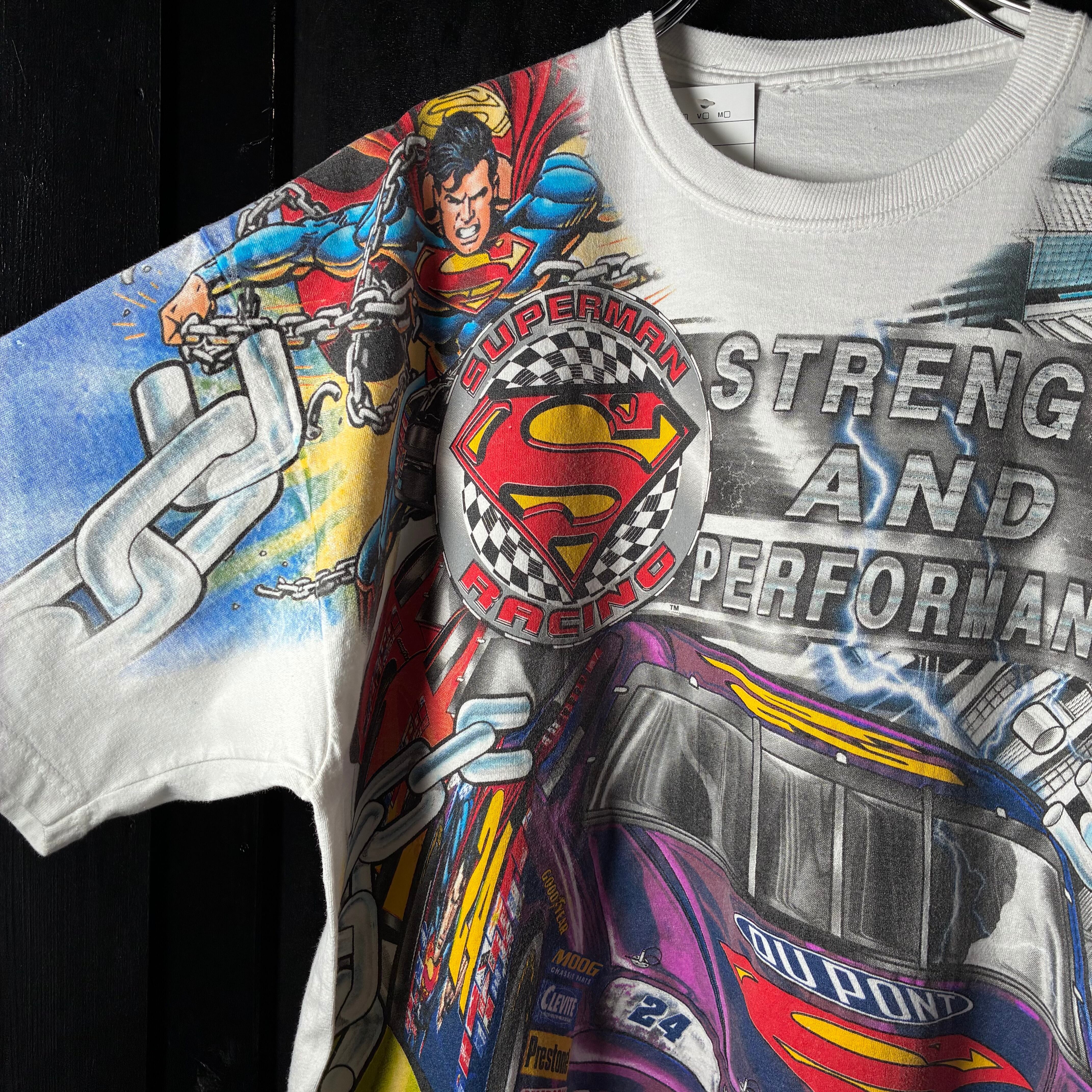 90s NASCAR×SUPERMAN レーシングTシャツ | 古着屋 the moon
