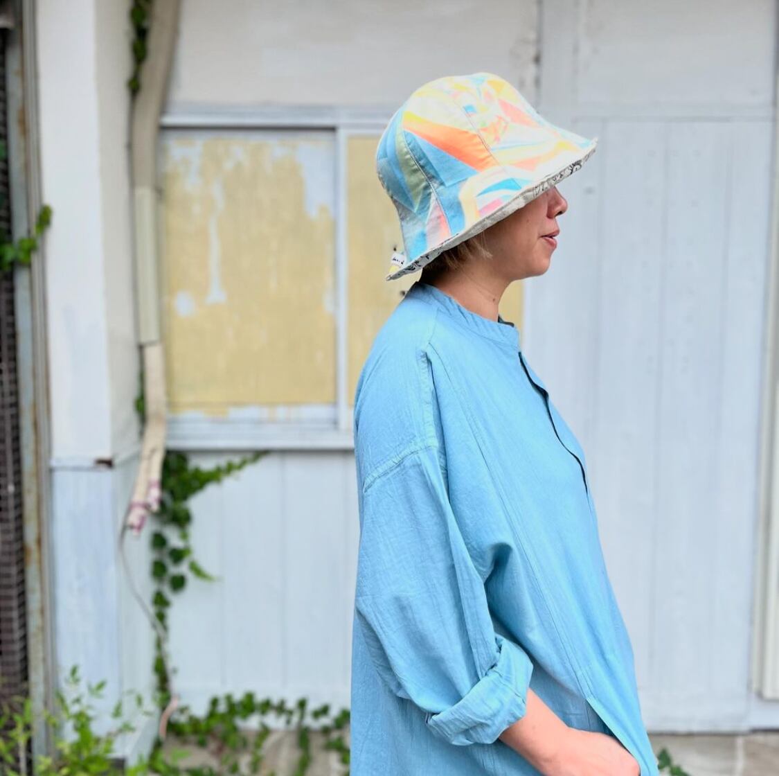 ヂェン先生の日常着/長袖ヘンリーワンピース | KABUKU 