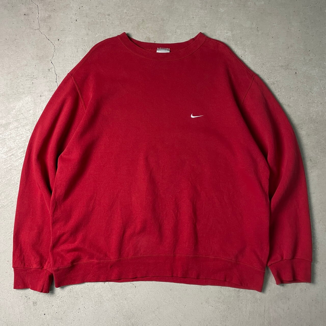 00年代 NIKE ナイキ スウェットシャツ スウォッシュロゴ刺繍 メンズ2XL 