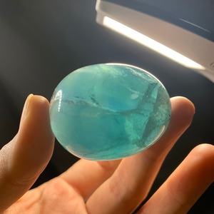 115たまご ブルーグリーンフローライト