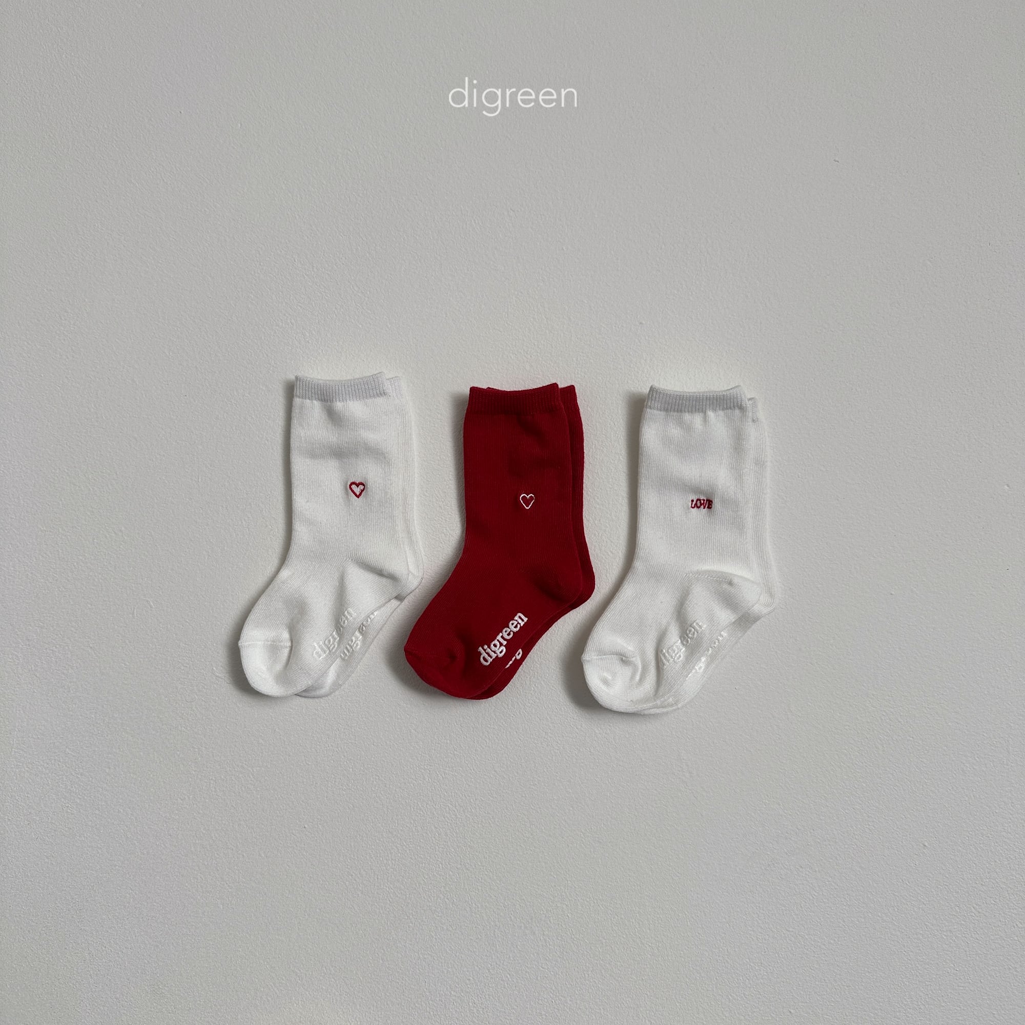 heart socks【digreen】※3月中旬発送予定