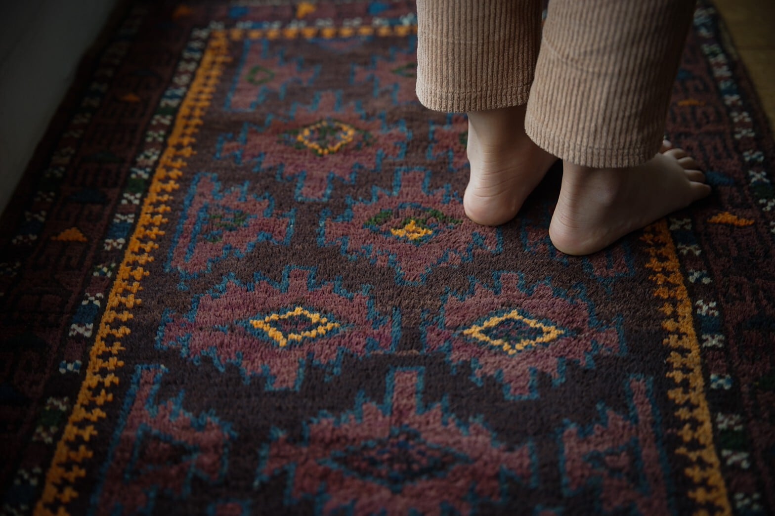 122 -Vintage Taimani rug