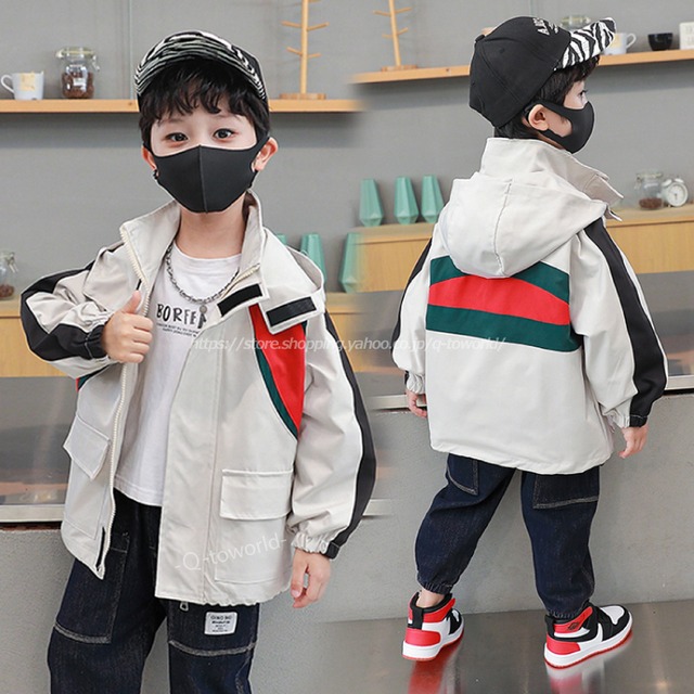 【90㎝-160㎝】ストリート　ジャケット　ジャンパー　フード　カジュアル　男の子　子供服 人気　韓国子供服　子供服　キッズ　