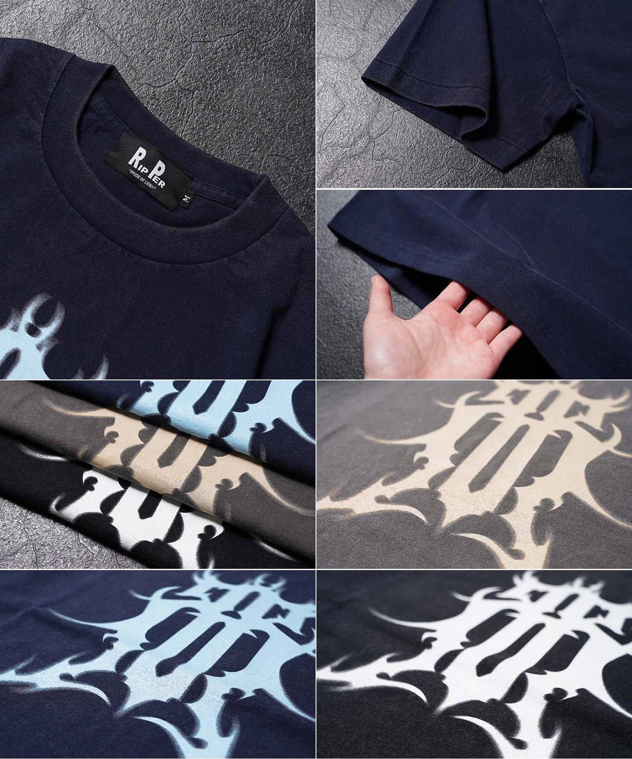 ◆硫化天竺 トライバル ロゴ Tシャツ◆RP-26007