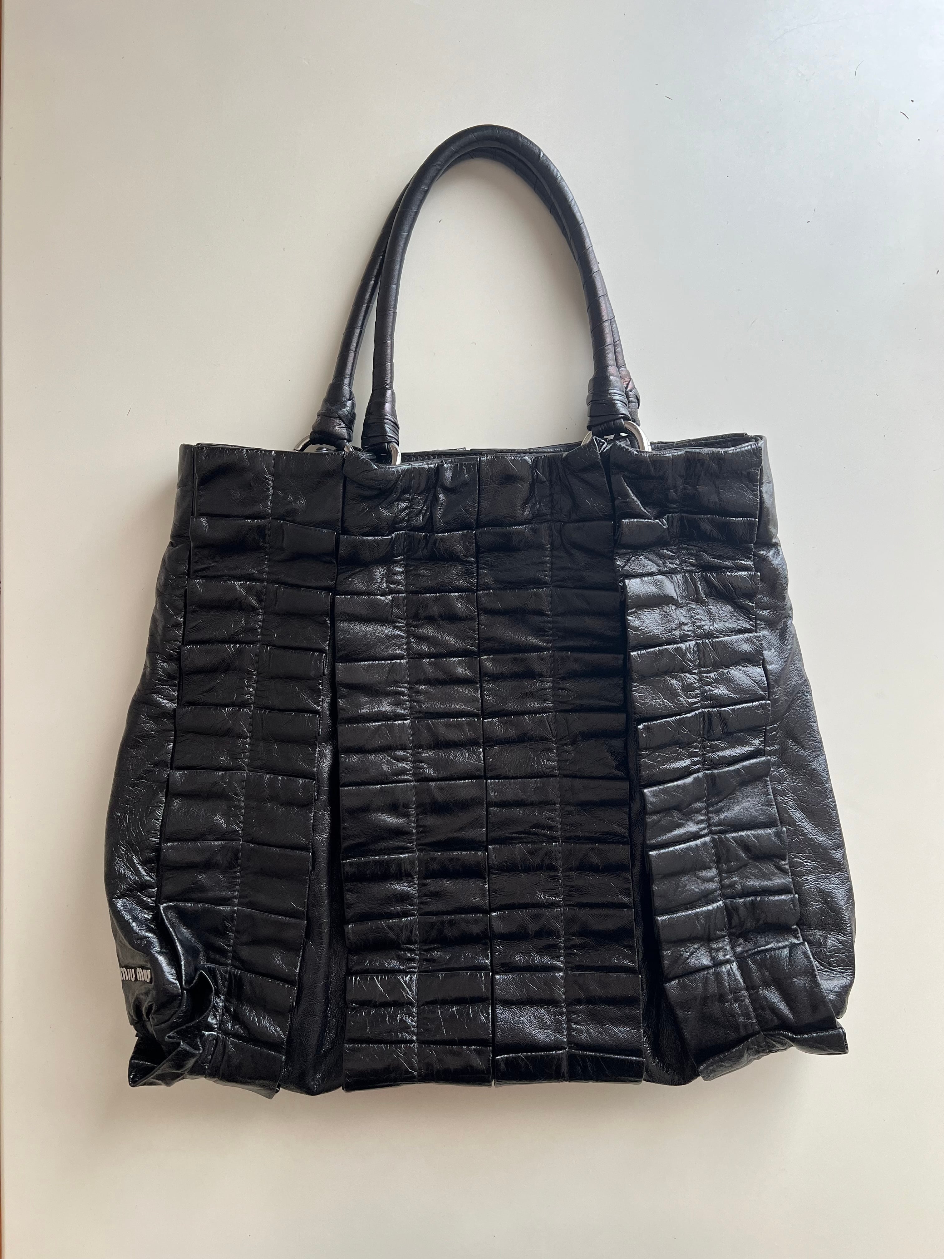 2008 MIU MIU SQUARE HAND BAG - ハンドバッグ 