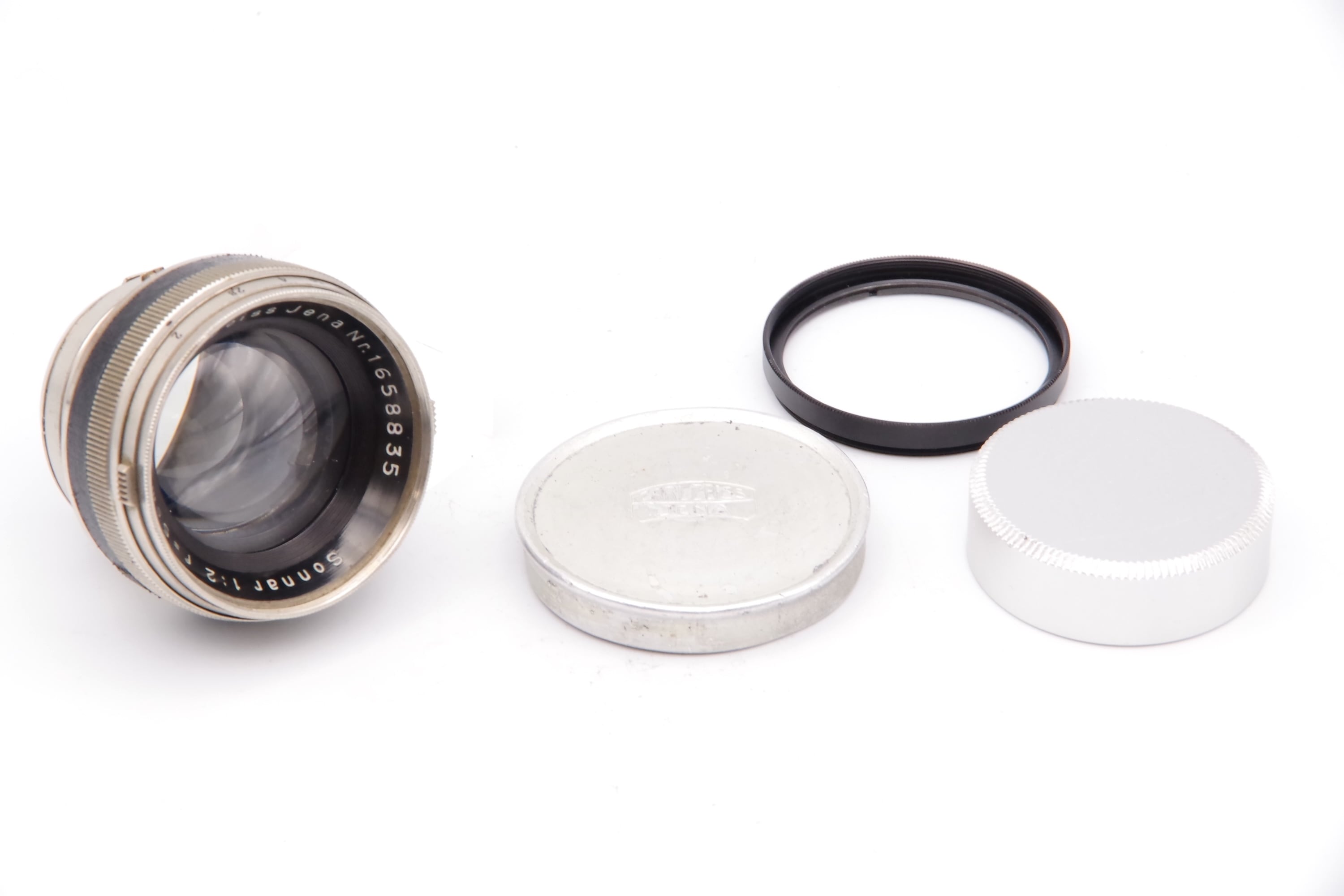 Carl Zeiss Jena Sonnar 5cm F2 Nickel Black 旧コンタックスマウント