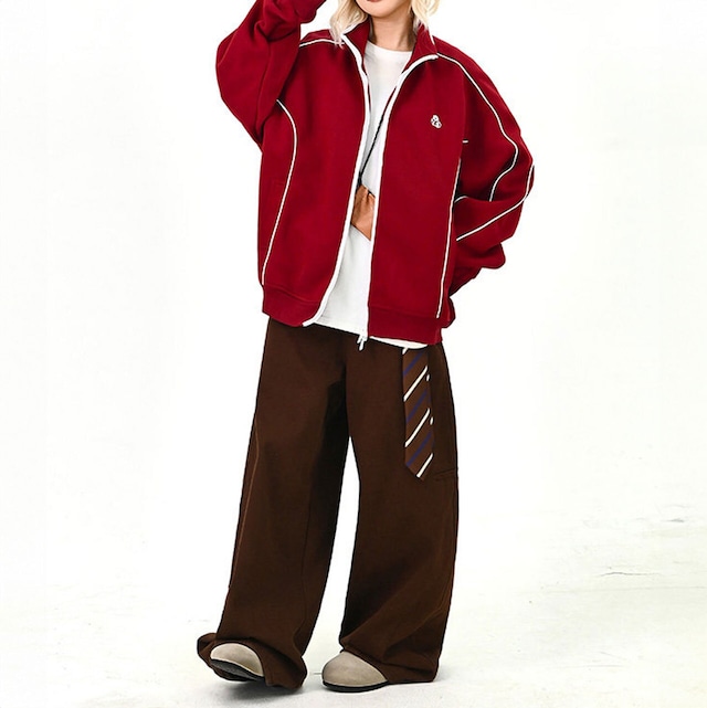 パイピングラインスタンドジップブルゾン
 2col   R01608