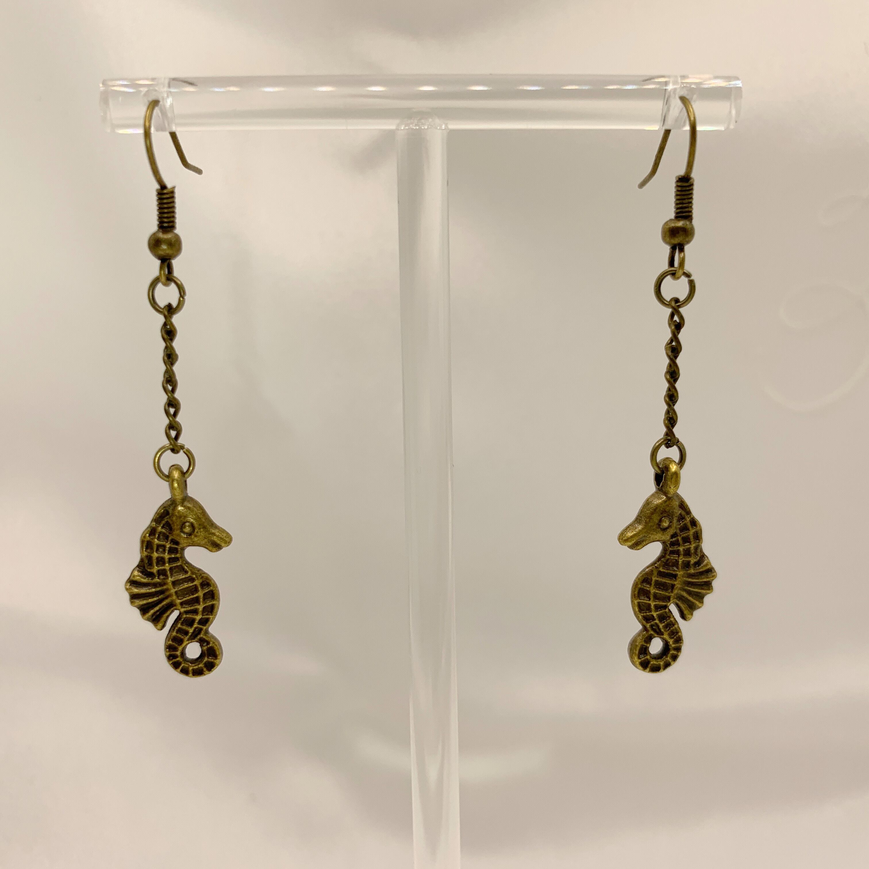 タツノオトシゴ アンティークピアス