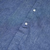 TOMMY HILFIGER cotton linen convertible sleeve shirt