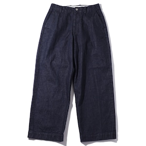 UNIVERSAL PRODUCTS NO TUCK WIDE DENIM TROUSERS