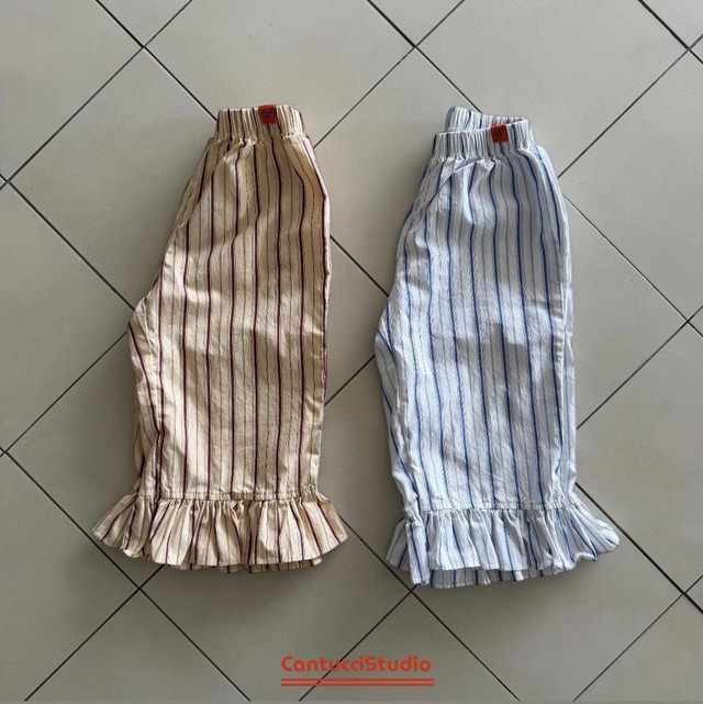 【取寄】cantucci studio｜misha frill pants｜ミーシャフリルパンツ｜XS-XL｜kids｜26 summer
