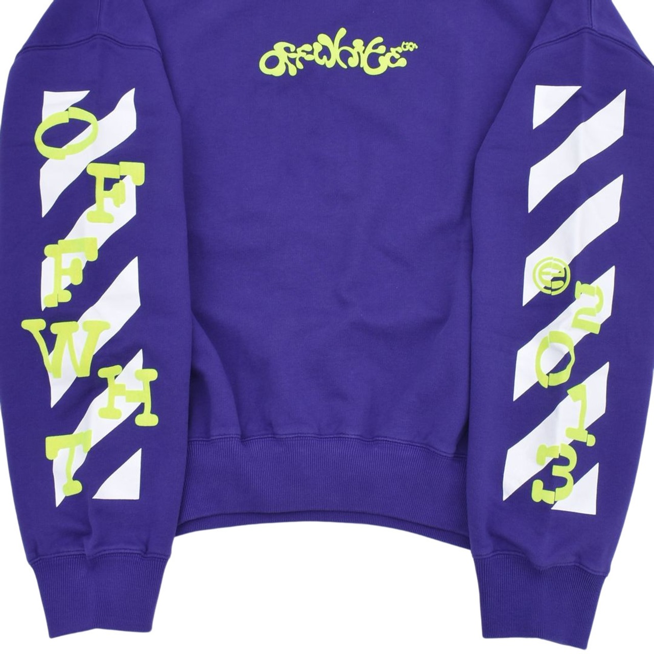 【OFF WHITE】OPPOSITE ARR BOXY CREWNECK（PURPLE） - 8