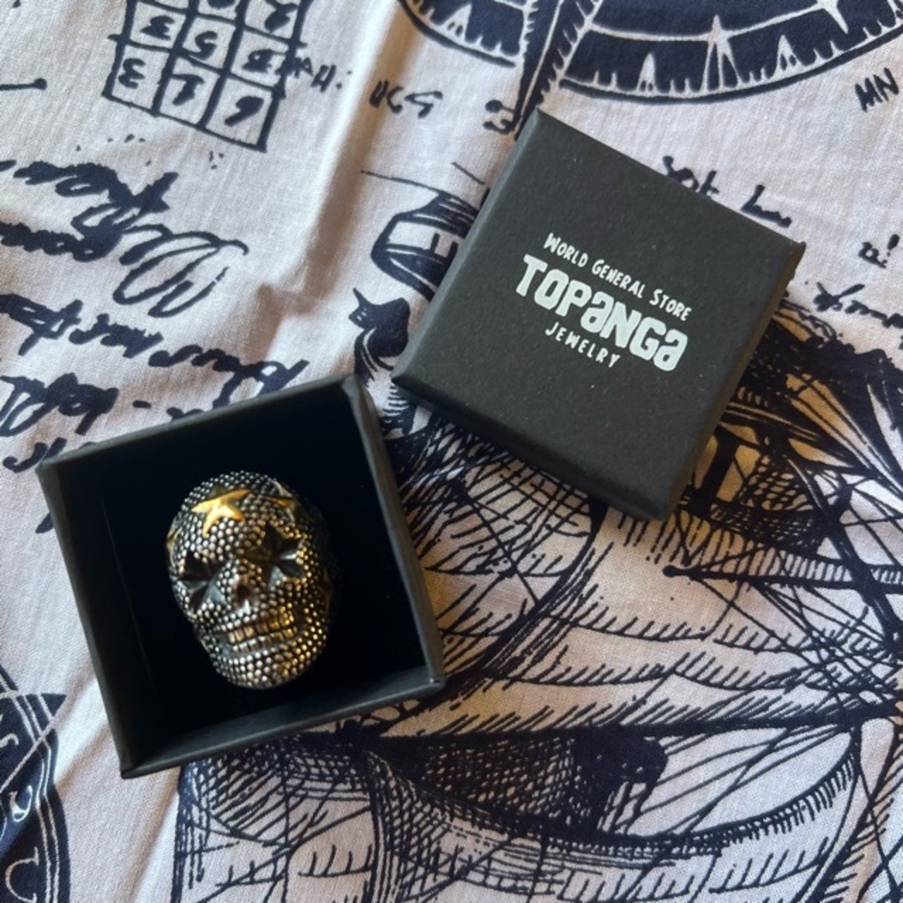 TOPANGA Jewelry Star Skull Ring Size 18 24 25 26 スタースカルリング スカル 星 リング 指輪 ring 骸骨 ガイコツ 頭蓋骨 ギフト プレゼント