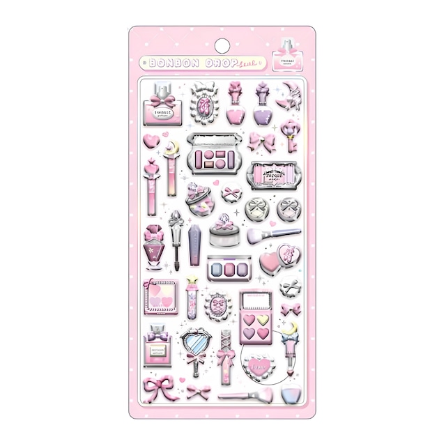 【予約】ボンボンドロップシール　コスメダイスキ/ピンク
