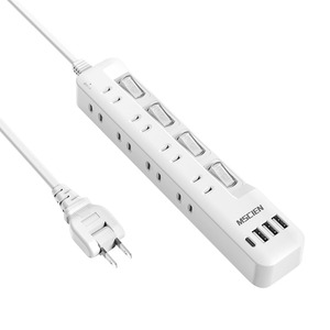 【新着特価】Mscien 電源タップ usb付き 8個AC口 1個usbc 3個usba 延長コード 2m 雷ガード usb コンセント oa スイッチ付き 壁掛け たこあしコンセント テーブル マルチタップ スイングプラグ おしゃれ (2M)
