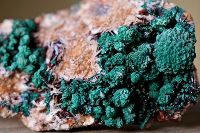 マラカイト / バライト　Malachite / Barite