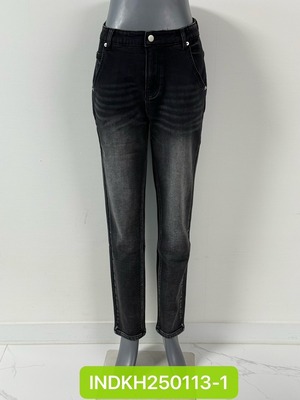 indimark スリムタイプ裏起毛デニム グレーWHK001