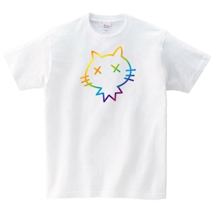 ダメ猫 Tシャツ メンズ レディース 半袖 かわいい シンプル ゆったり おしゃれ トップス 黒 カラフル ペアルック プレゼント 大きいサイズ 綿100% 160 S M L XL