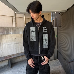 【ARNODEFRANCE】ZIP HOODIE 'MORE POISON DARLING'