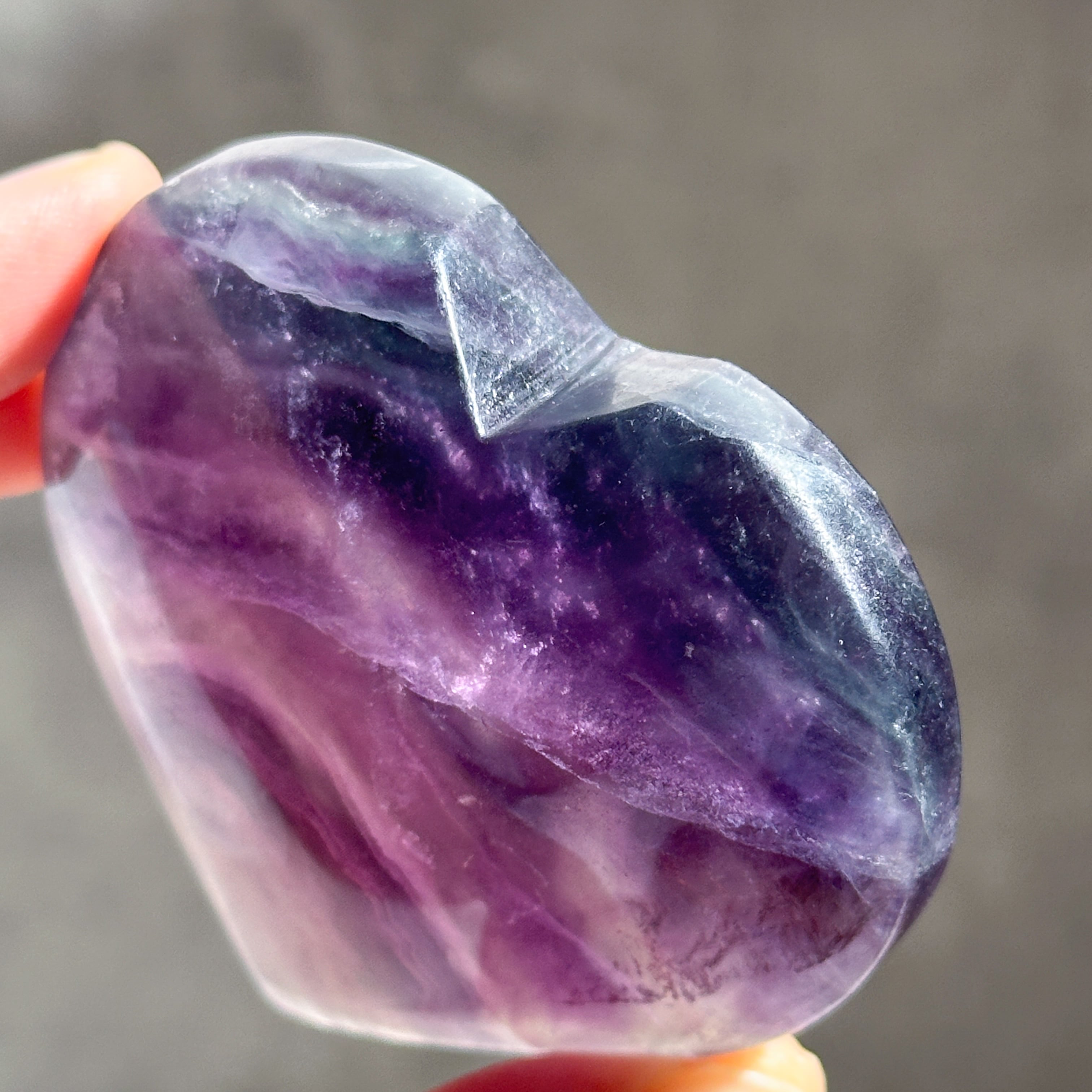 レインボーフローライト ハート33◇ Rainbow Fluorite ◇天然石・鉱物