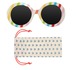 SUN109-Vintage Rainbow Stripe Sunglasses-MULTI