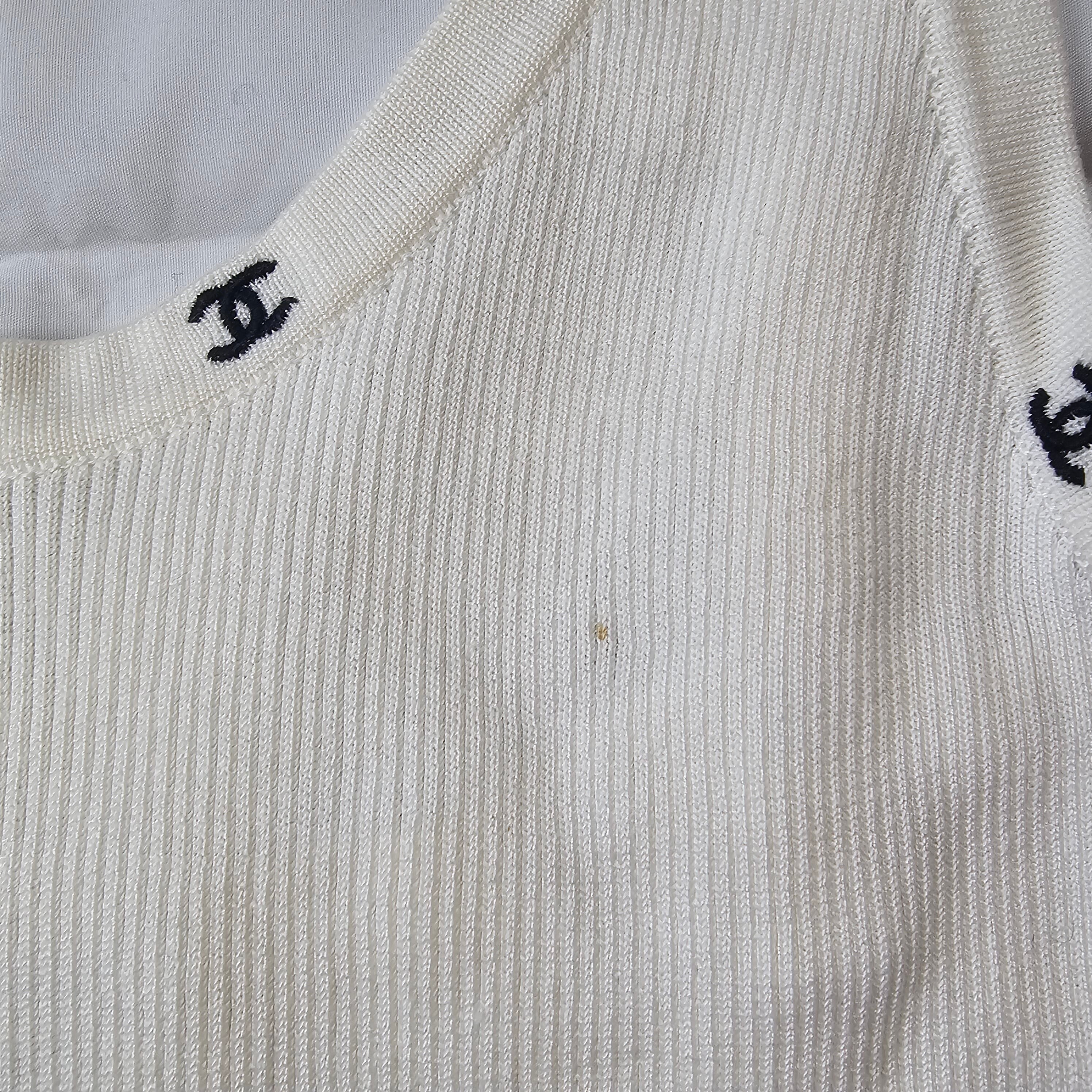 シャネル ココマーク リブ キャミソール 40 CHANEL Camisole シャネル ココマーク リブ キャミソール 40 CHANEL Camisole | Over