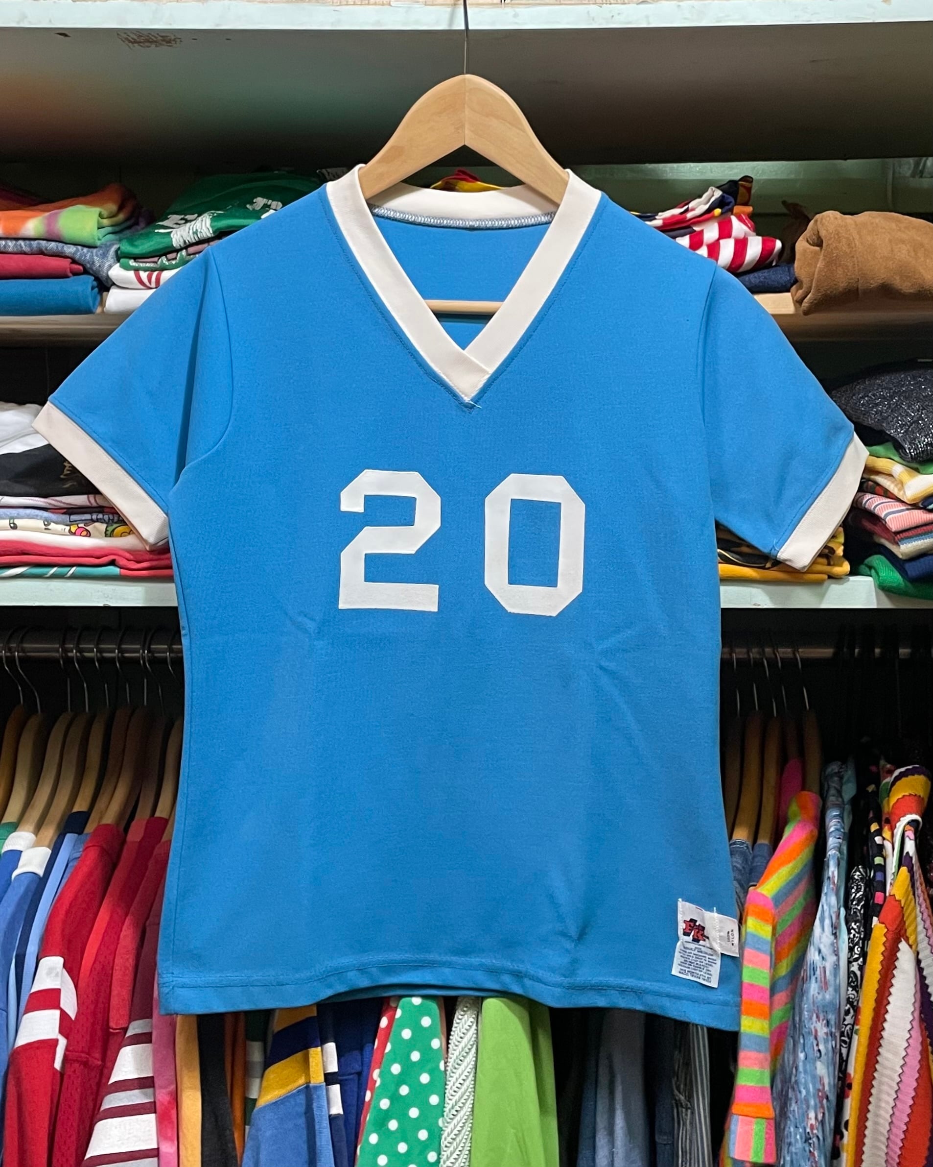 80's "Fab Knit" football  T-shirt (beady clothing)