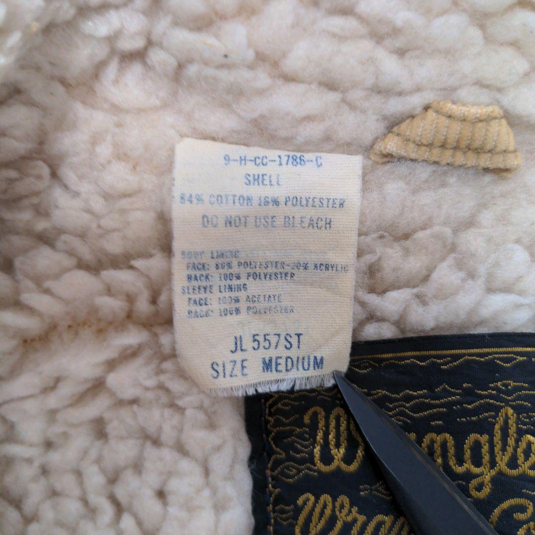 70sラングラー USA製 ランチコート コーデュロイボアジャケット M 古着