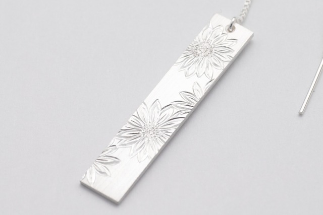 「ひまわり」silver925/bookmarker/本の栞