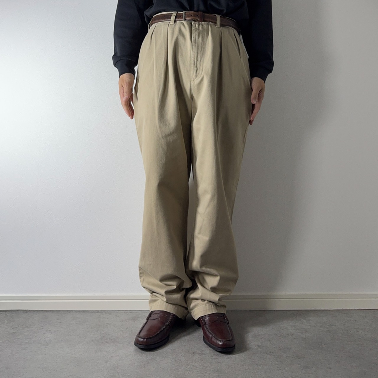 90s Polo by Ralph Lauren POLO CHINO "ANDREW" beige W32.5L31相当 古着 - 15