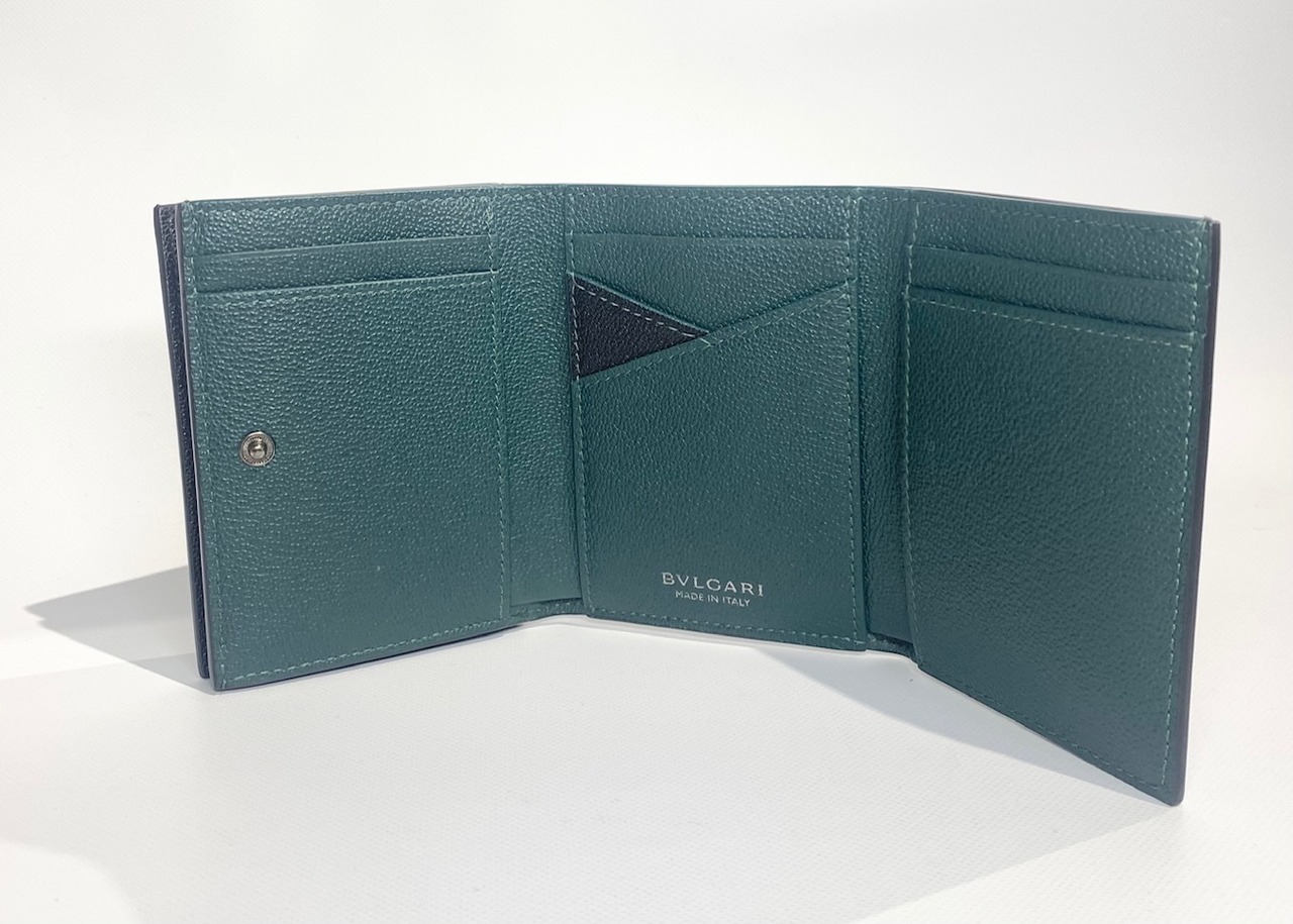 BVLGARI ブルガリ 三つ折り財布 レディース メンズ 291681 CALF/BLK