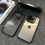 【iphone15対応】 おしゃれ レンズ スタンド ホルダー メタル フレーム 耐衝撃 耐水性 防塵 落下防止 iphone ケース 4配色