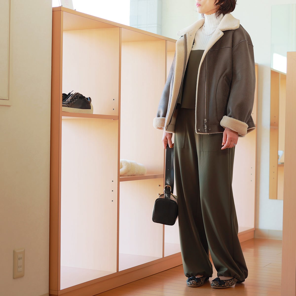 Boutique Ordinary (ブティーク オーディナリー) ライトウエイトエコムートン 2Face ボンバージャケット