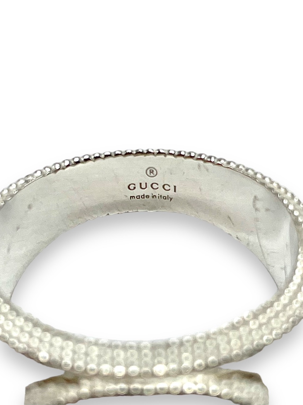 GUCCI インターロッキングG　ダブルG　リング SV925