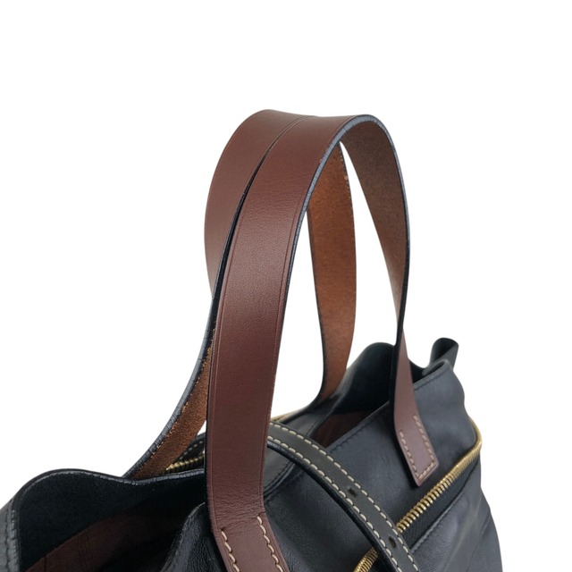 LOEWE ロエベ ショルダーバッグ ブラック フロントバックル 2way レザー vintage ヴィンテージ オールド pszdm6