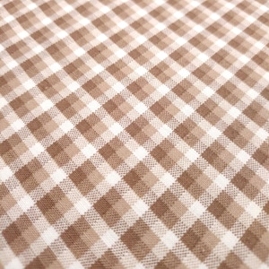 USAコットン廃盤未使用保管品  Victorian Roses Fabri-quilt チェック ブラウン FQ18
