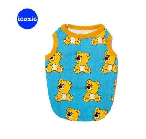SM～3XL/予約【andblank】Joy Bear Sleeveless《Blue》
