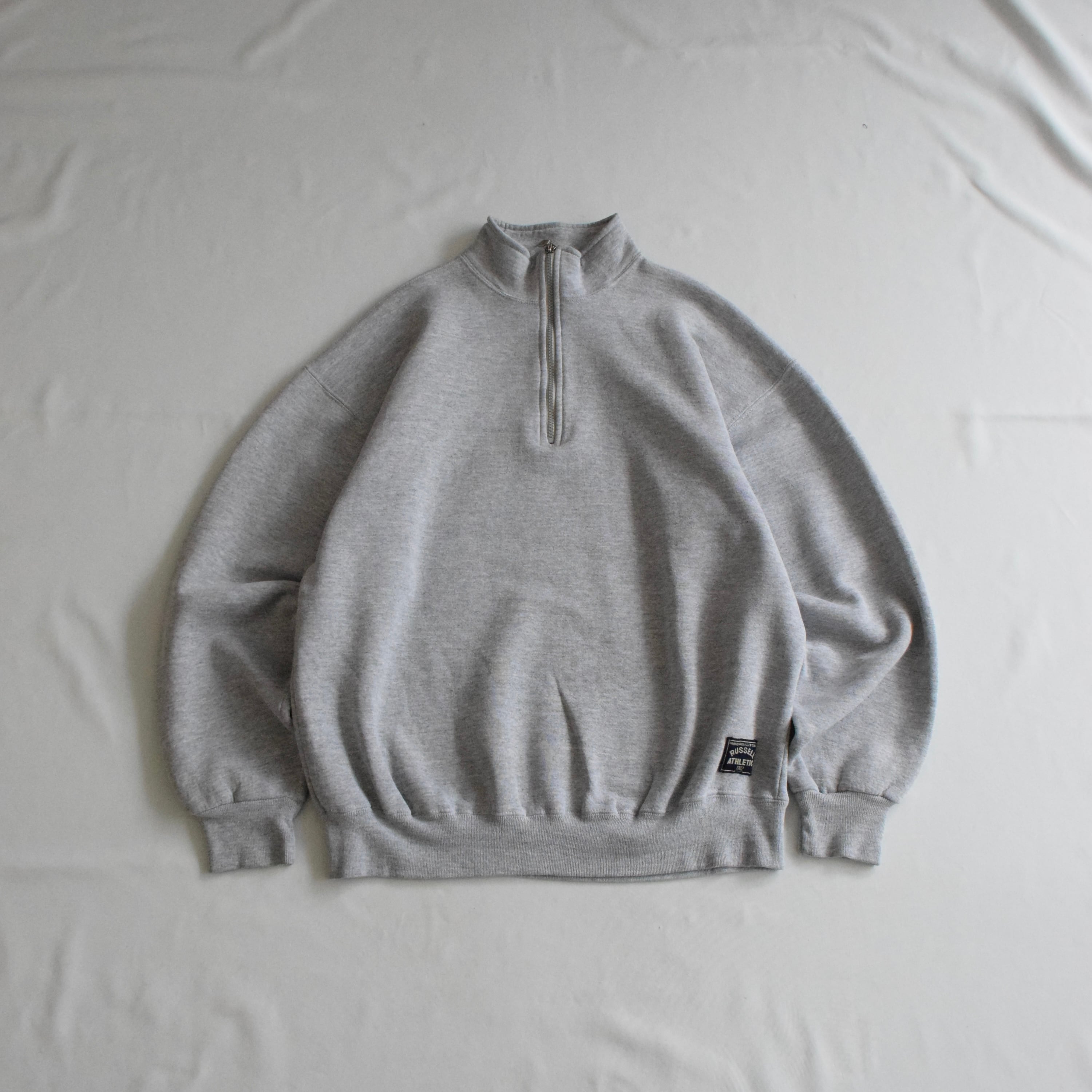90's RUSSELL ATHLETIC 無地パーカー メンズXXL グレー ブランク