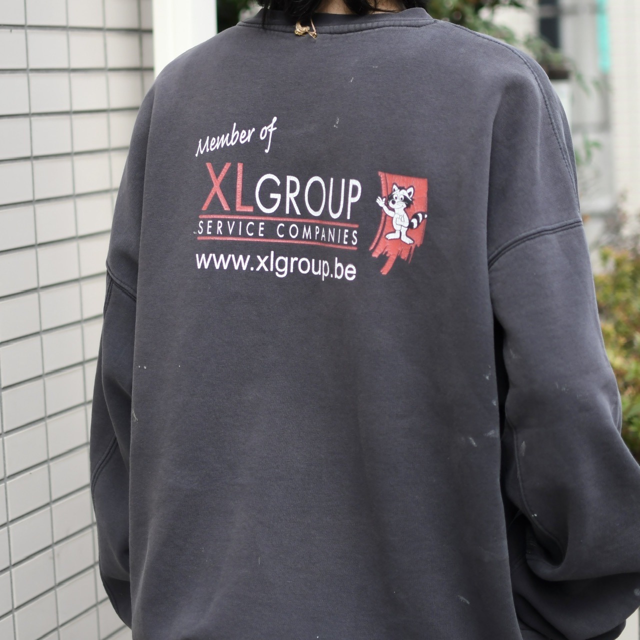 fox print fade peinted sweat