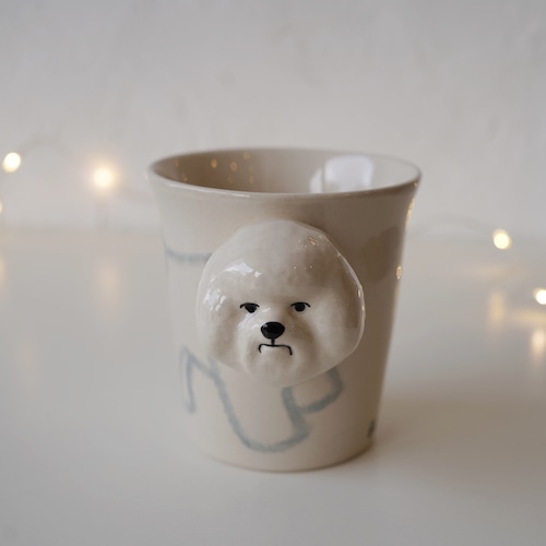 ANIMAL MUG　ビションフリーゼ／Meelarp Ceramic