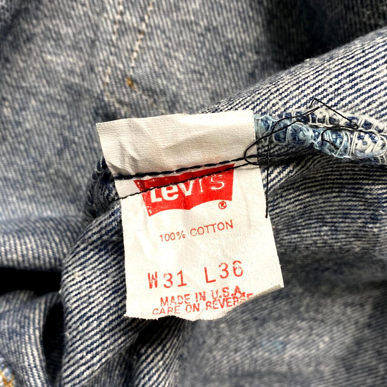 90年代 USA製 Levi's リーバイス 501 ストレート カットオフ デニム ...