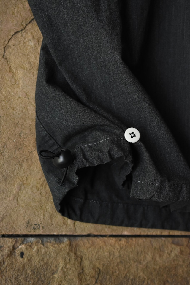 Utah/“swiss army” snow camouflage anorak parka/black over dye & draw code/rework